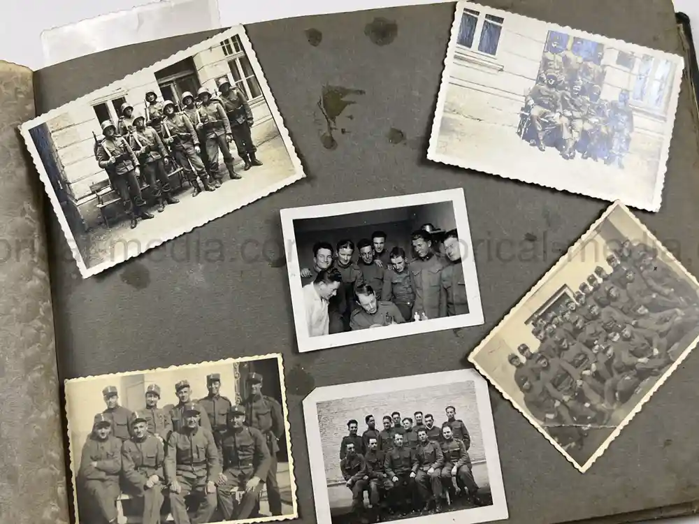 GERMAN WWII PHOTO ALBUM & DOCUMENT GROUPING - GEBIRGSJÄGER - KAMPFGRUPPE HAUPTMANN