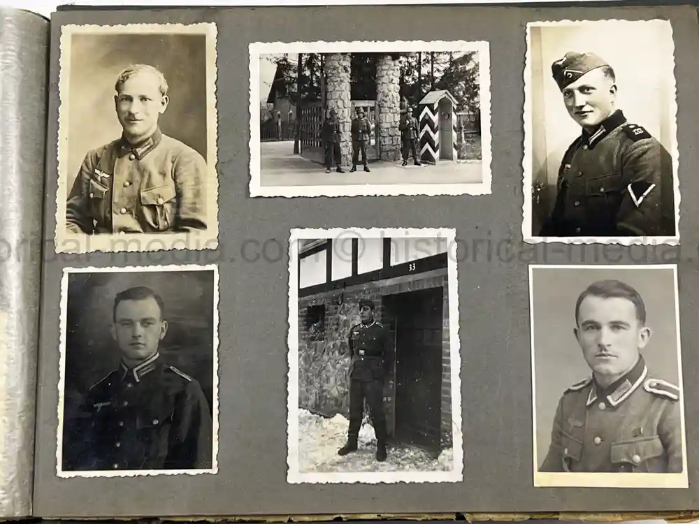 GERMAN WWII PHOTO ALBUM & DOCUMENT GROUPING - GEBIRGSJÄGER - KAMPFGRUPPE HAUPTMANN