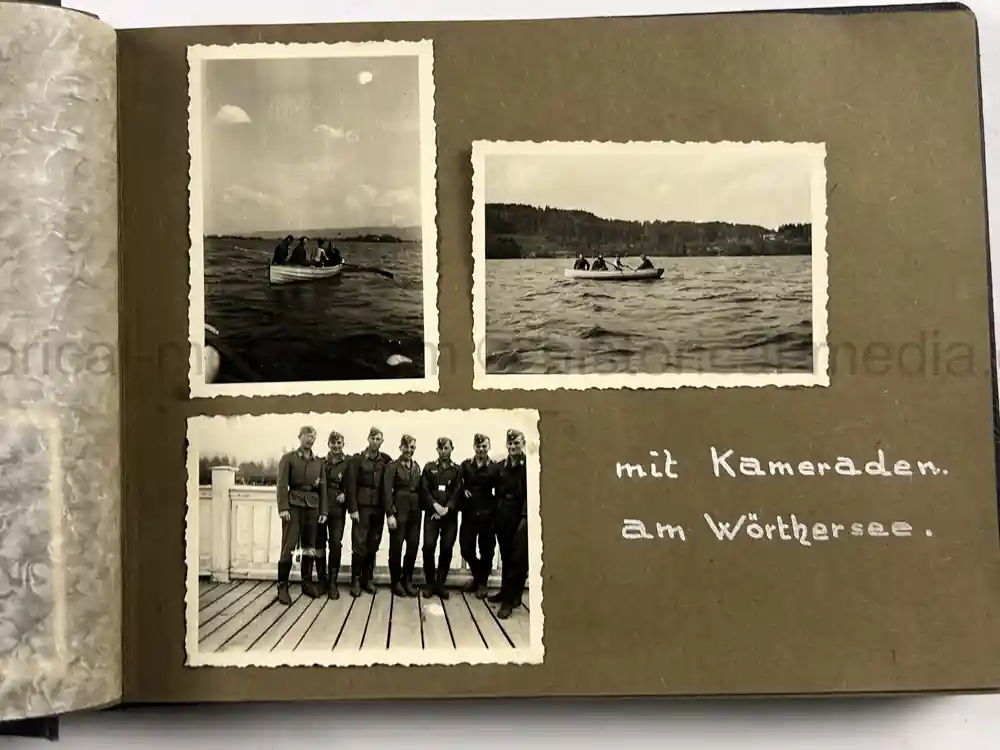 GERMAN WWII LUFTWAFFE PHOTO ALBUM - FRANCE & RUSSIA CAMPAIGNS
