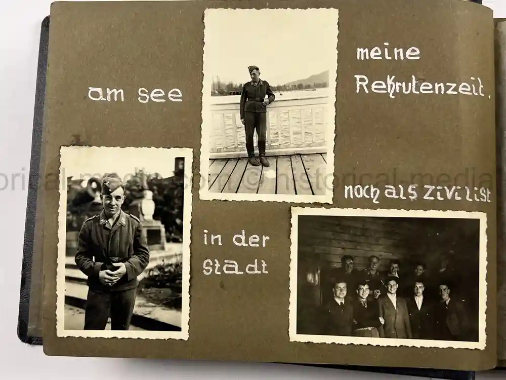 GERMAN WWII LUFTWAFFE PHOTO ALBUM - FRANCE & RUSSIA CAMPAIGNS