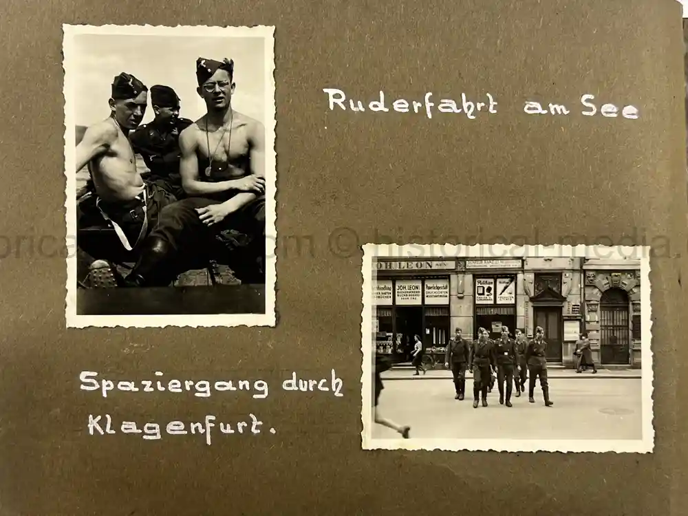 GERMAN WWII LUFTWAFFE PHOTO ALBUM - FRANCE & RUSSIA CAMPAIGNS