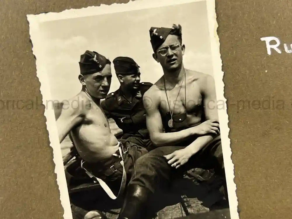 GERMAN WWII LUFTWAFFE PHOTO ALBUM - FRANCE & RUSSIA CAMPAIGNS