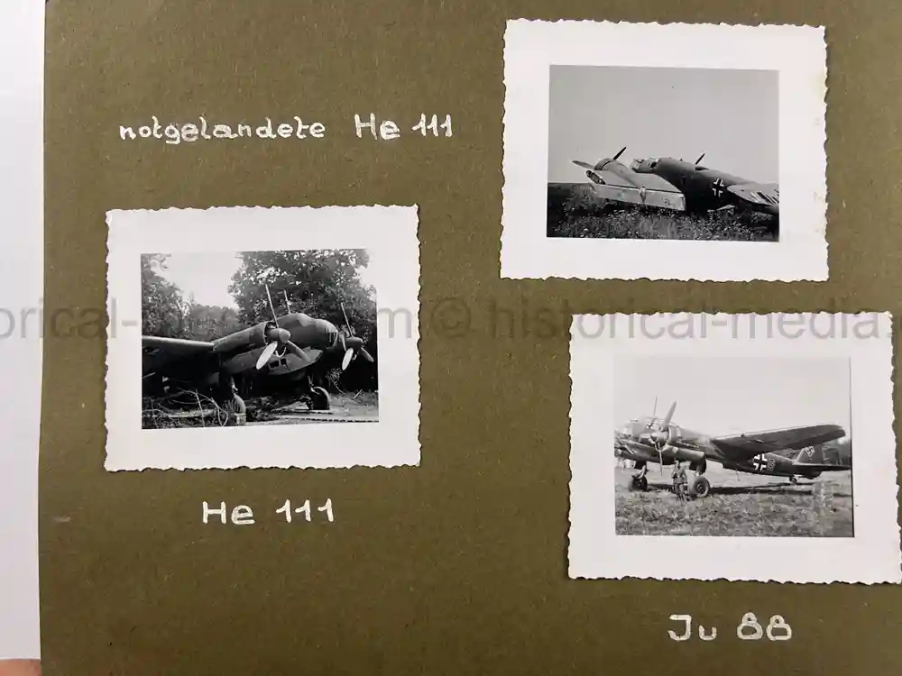 GERMAN WWII LUFTWAFFE PHOTO ALBUM - FRANCE & RUSSIA CAMPAIGNS