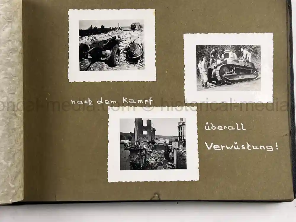 GERMAN WWII LUFTWAFFE PHOTO ALBUM - FRANCE & RUSSIA CAMPAIGNS