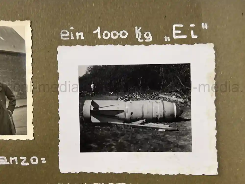 GERMAN WWII LUFTWAFFE PHOTO ALBUM - FRANCE & RUSSIA CAMPAIGNS