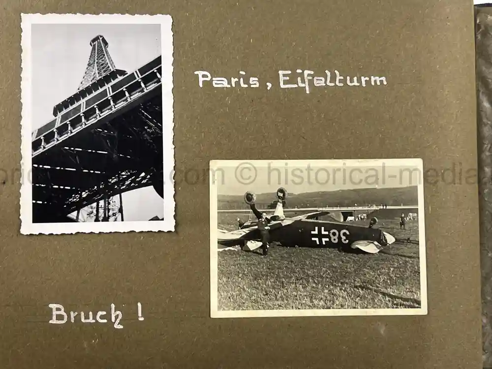 GERMAN WWII LUFTWAFFE PHOTO ALBUM - FRANCE & RUSSIA CAMPAIGNS