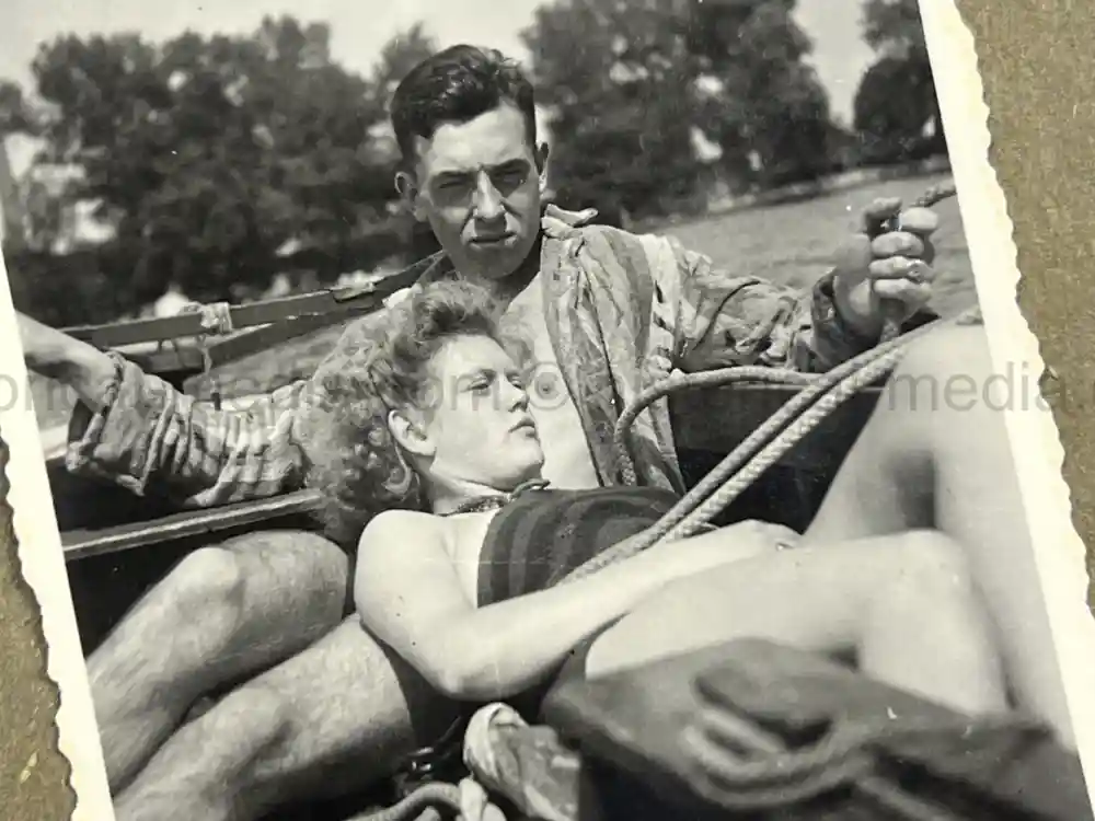 GERMAN WWII LUFTWAFFE PHOTO ALBUM - FRANCE & RUSSIA CAMPAIGNS