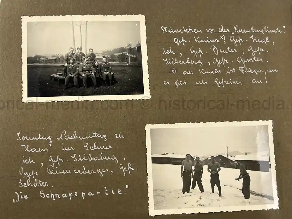GERMAN WWII LUFTWAFFE PHOTO ALBUM - FRANCE & RUSSIA CAMPAIGNS
