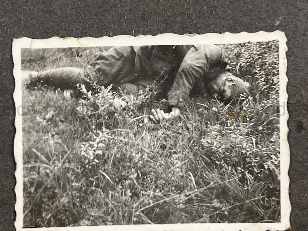 WWII GERMAN ARMY PHOTO ALBUM - POLAND, FRANCE, RUSSIA - GREAT COMBAT IMAGES!