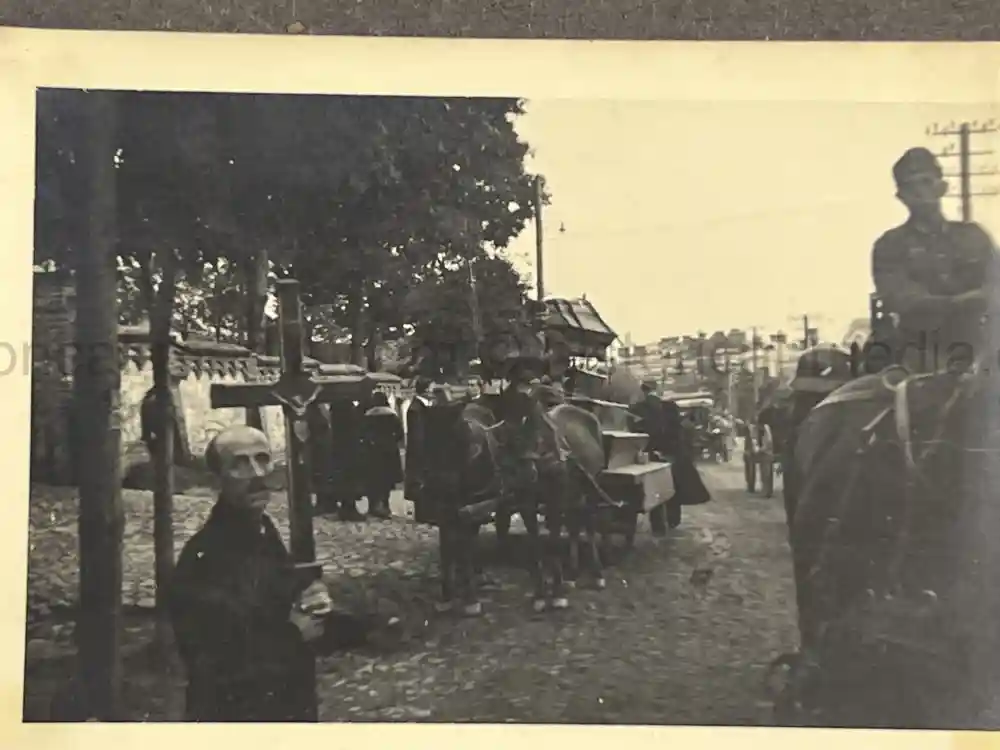 WWII GERMAN ARMY PHOTO ALBUM - POLAND, FRANCE, RUSSIA - GREAT COMBAT IMAGES!