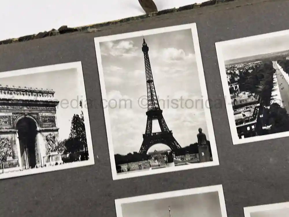 WWII GERMAN ARMY PHOTO ALBUM - POLAND, FRANCE, RUSSIA - GREAT COMBAT IMAGES!