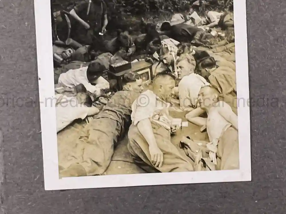 WWII GERMAN ARMY PHOTO ALBUM - POLAND, FRANCE, RUSSIA - GREAT COMBAT IMAGES!