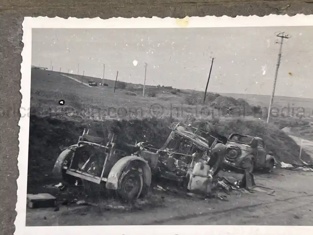 WWII GERMAN ARMY PHOTO ALBUM - POLAND, FRANCE, RUSSIA - GREAT COMBAT IMAGES!