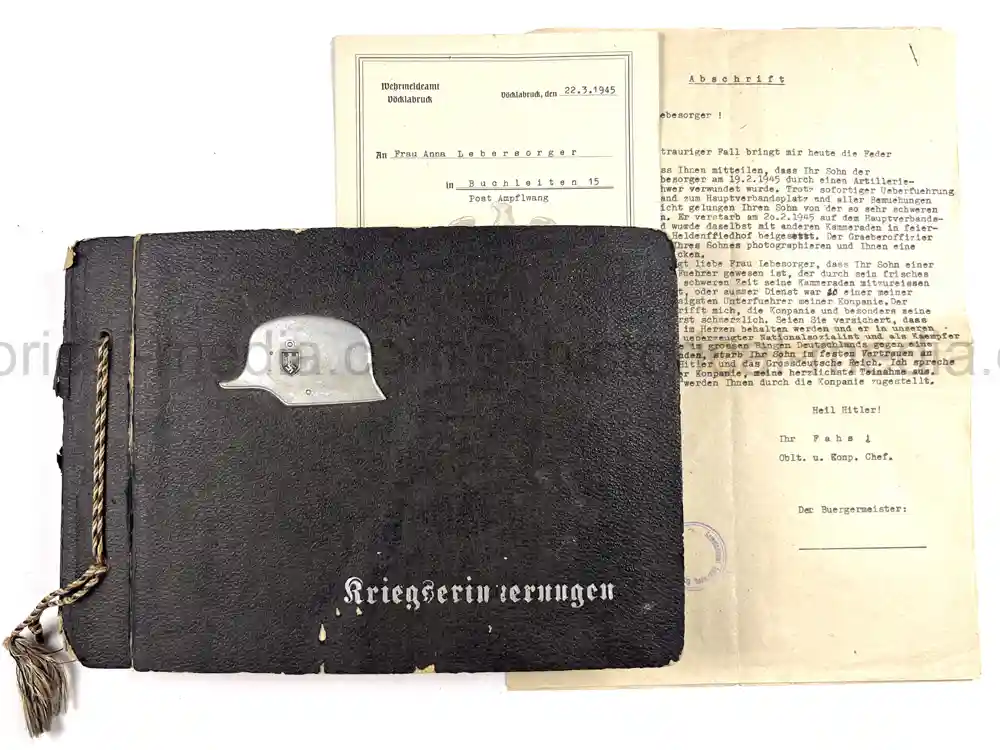 WWII GERMAN OFFICER PHOTO ALBUM - KRIM