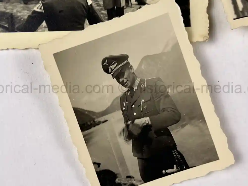 WWII GERMAN PHOTO GROUPING - GENERALMAJORS DER LUFTWAFFE OSKAR KRAPP