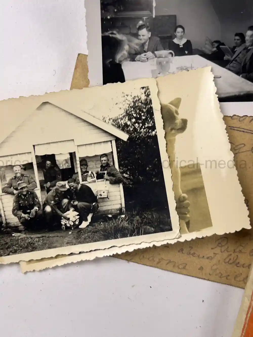 WWII GERMAN GEBIRGSJÄGER OFFICER PHOTO GROUPING - NORWAY, FINLAND