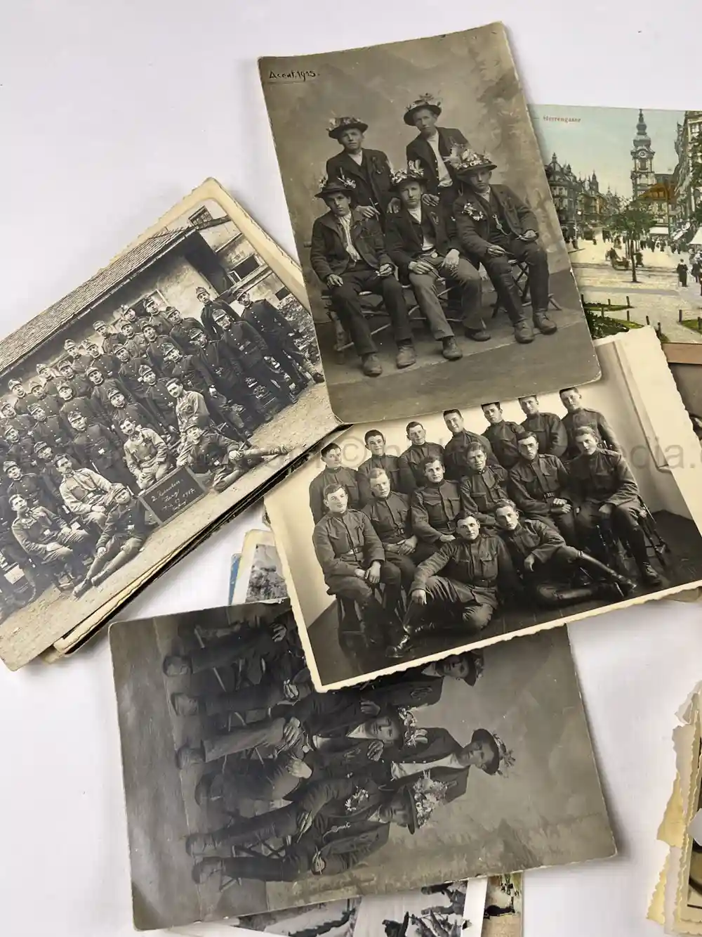 WWII GERMAN GEBIRGSJÄGER OFFICER PHOTO GROUPING - NORWAY, FINLAND