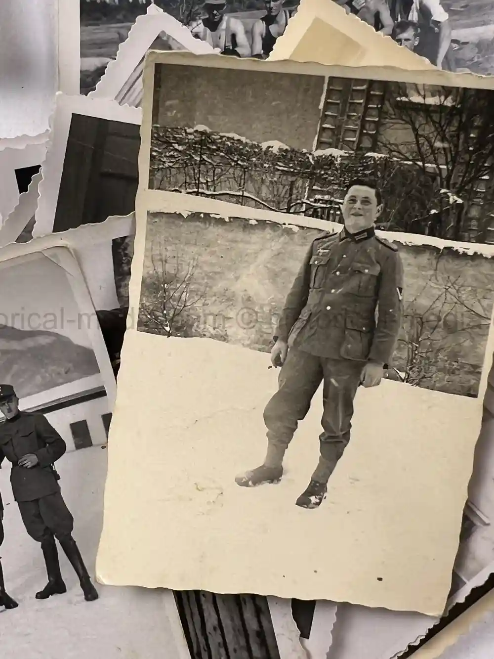 WWII GERMAN GEBIRGSJÄGER OFFICER PHOTO GROUPING - NORWAY, FINLAND