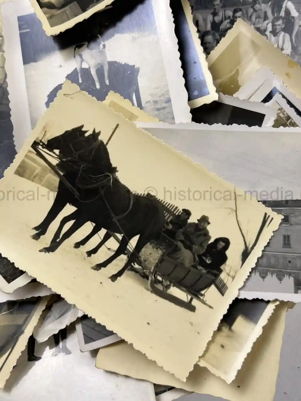 WWII GERMAN GEBIRGSJÄGER OFFICER PHOTO GROUPING - NORWAY, FINLAND