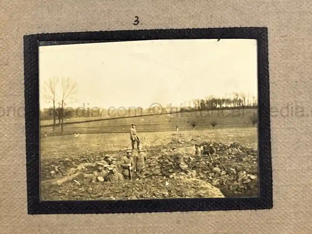 WWI GERMAN PHOTO ALBUM - THE 76TH INFANTRIE REGIMENT - TRENCH COMBAT