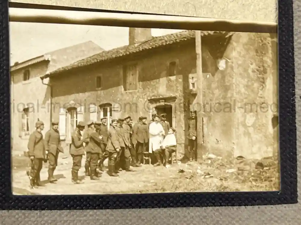 WWI GERMAN PHOTO ALBUM - THE 76TH INFANTRIE REGIMENT - TRENCH COMBAT