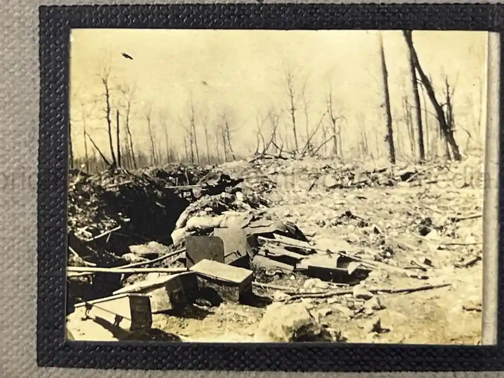WWI GERMAN PHOTO ALBUM - THE 76TH INFANTRIE REGIMENT - TRENCH COMBAT