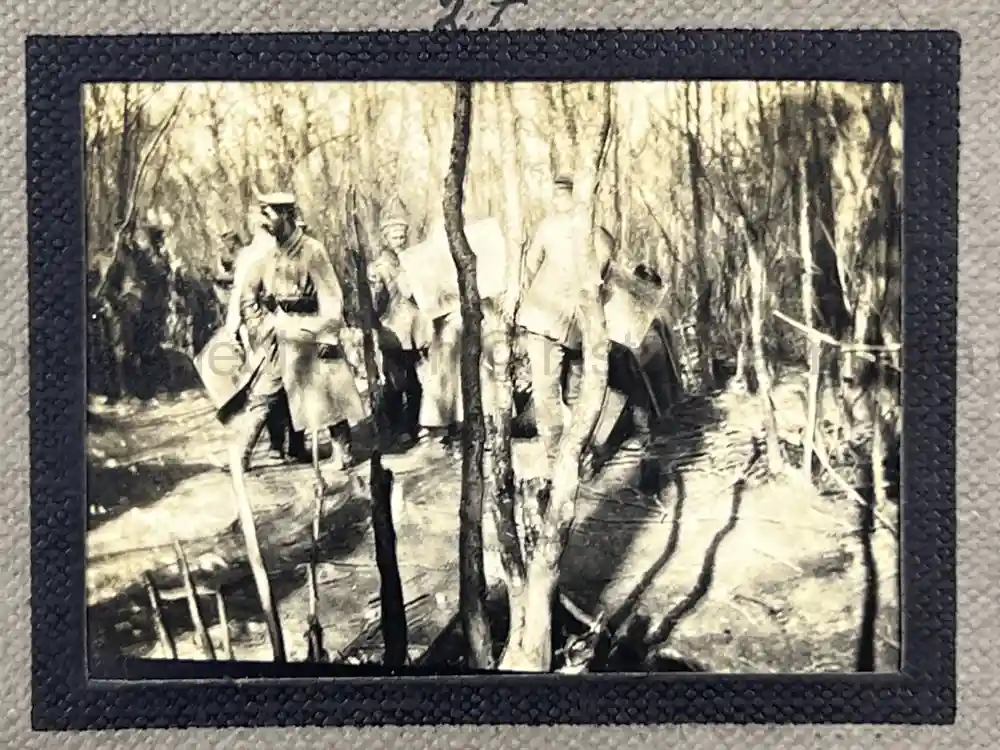 WWI GERMAN PHOTO ALBUM - THE 76TH INFANTRIE REGIMENT - TRENCH COMBAT
