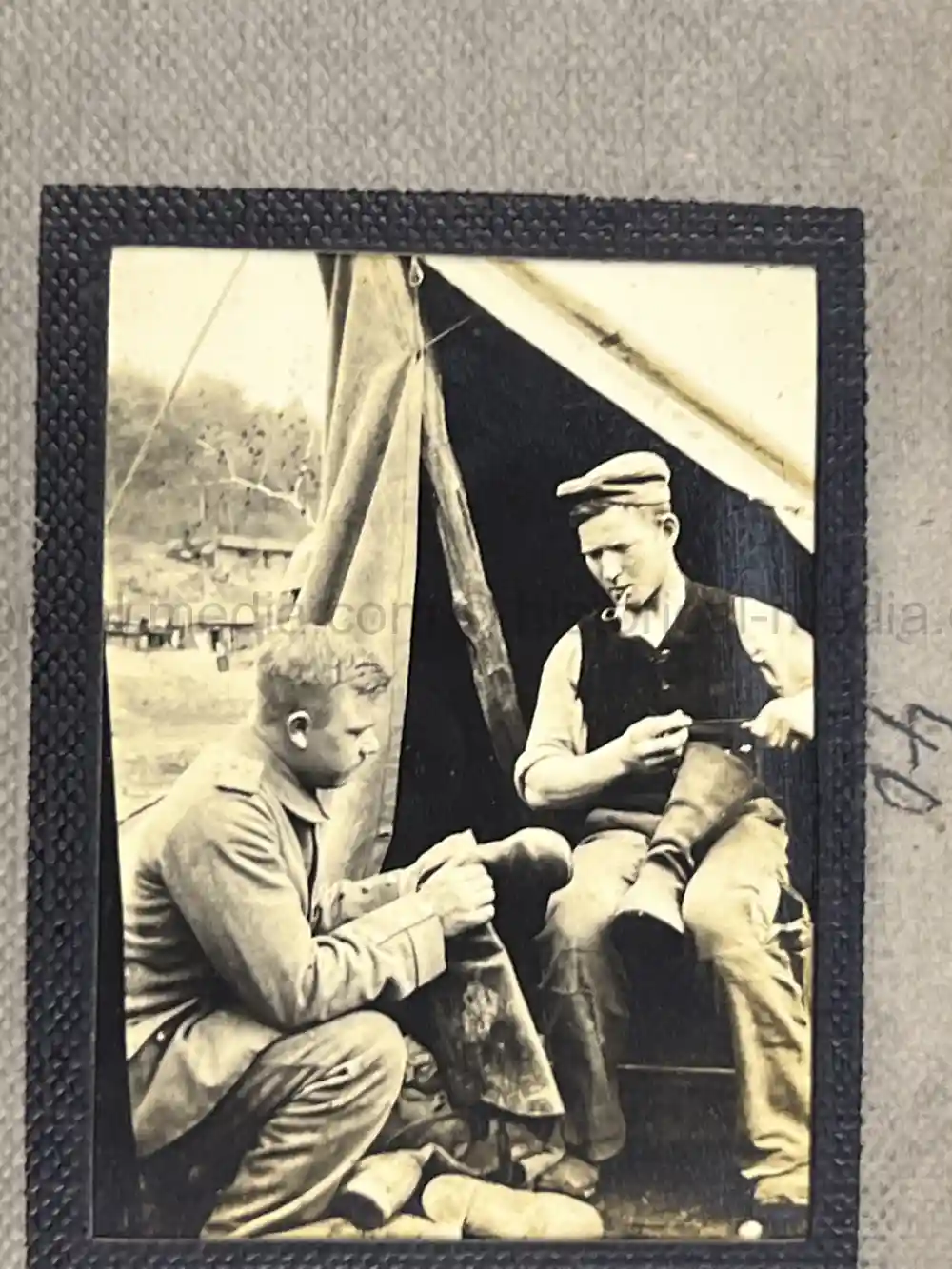 WWI GERMAN PHOTO ALBUM - THE 76TH INFANTRIE REGIMENT - TRENCH COMBAT