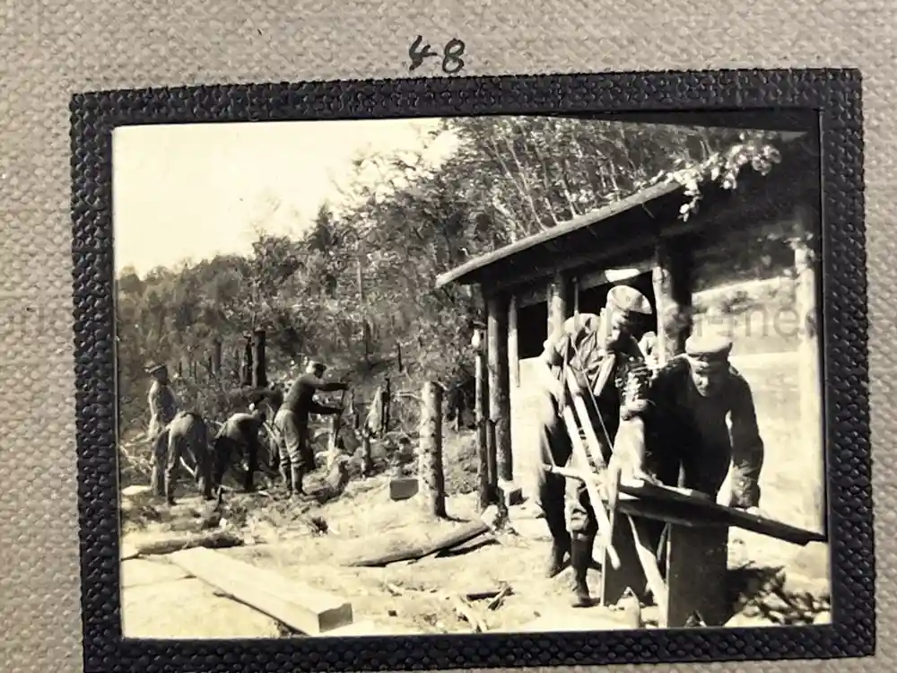 WWI GERMAN PHOTO ALBUM - THE 76TH INFANTRIE REGIMENT - TRENCH COMBAT