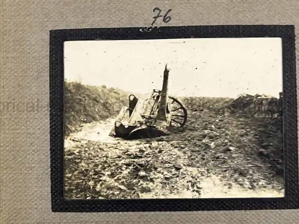 WWI GERMAN PHOTO ALBUM - THE 76TH INFANTRIE REGIMENT - TRENCH COMBAT