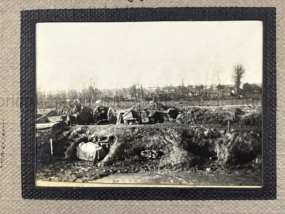 WWI GERMAN PHOTO ALBUM - THE 76TH INFANTRIE REGIMENT - TRENCH COMBAT