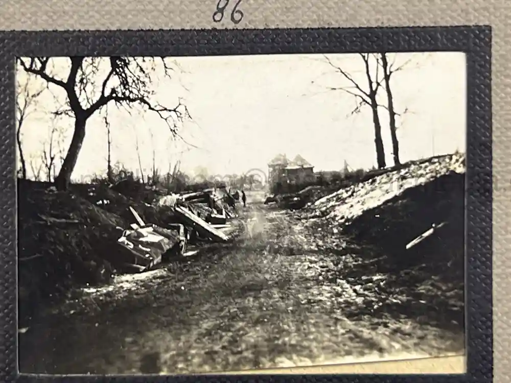 WWI GERMAN PHOTO ALBUM - THE 76TH INFANTRIE REGIMENT - TRENCH COMBAT