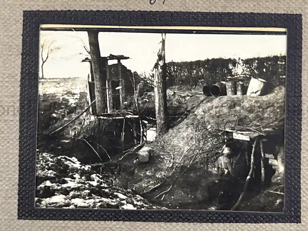 WWI GERMAN PHOTO ALBUM - THE 76TH INFANTRIE REGIMENT - TRENCH COMBAT