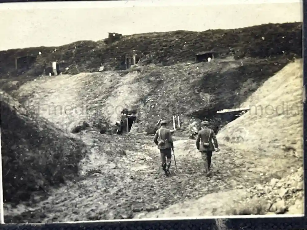 WWI GERMAN PHOTO ALBUM - THE 76TH INFANTRIE REGIMENT - TRENCH COMBAT