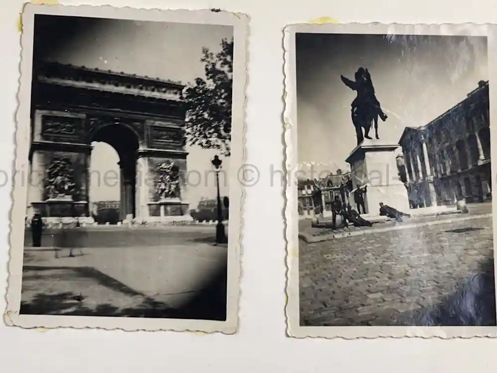 WWII GERMAN ARMY PHOTO ALBUM - PANZER SOLDIER - FRANCE 1940