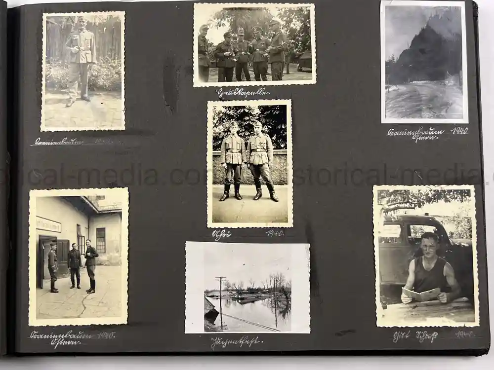 WWII GERMAN LUFTWAFFE PHOTO ALBUM - POLAND, FRANCE, RUSSIA WWII GERMAN LUFTWAFFE PHOTO ALBUM - POLAND, FRANCE, RUSSIA WWII GERMAN LUFTWAFFE PHOTO ALBUM - POLAND, FRANCE, RUSSIA