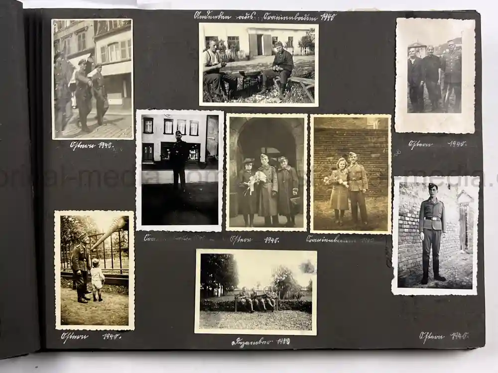 WWII GERMAN LUFTWAFFE PHOTO ALBUM - POLAND, FRANCE, RUSSIA WWII GERMAN LUFTWAFFE PHOTO ALBUM - POLAND, FRANCE, RUSSIA WWII GERMAN LUFTWAFFE PHOTO ALBUM - POLAND, FRANCE, RUSSIA