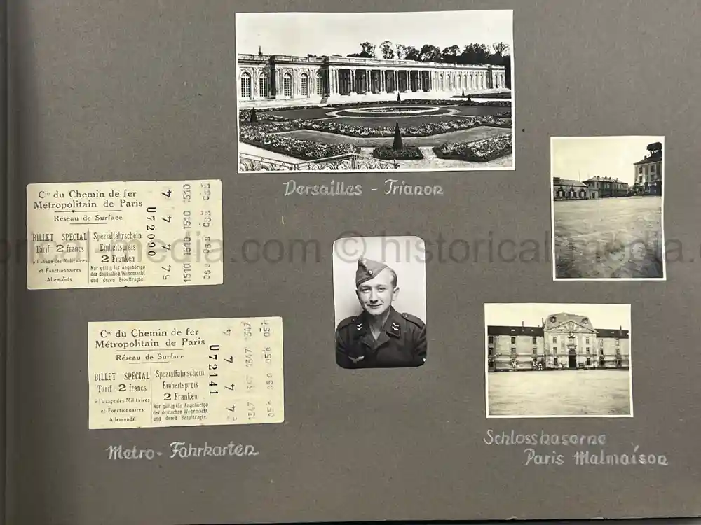 WWII GERMAN LUFTWAFFE PHOTO ALBUM - FALLSCHIRMJÄGER -FRANCE 1944/45