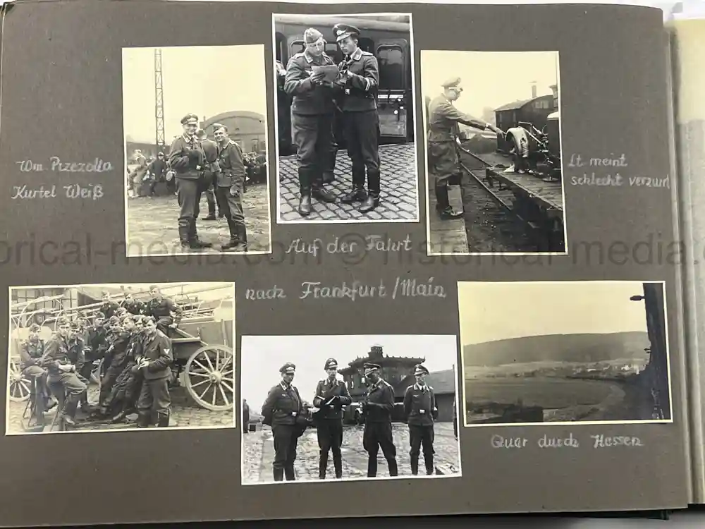 WWII GERMAN LUFTWAFFE PHOTO ALBUM - FALLSCHIRMJÄGER -FRANCE 1944/45