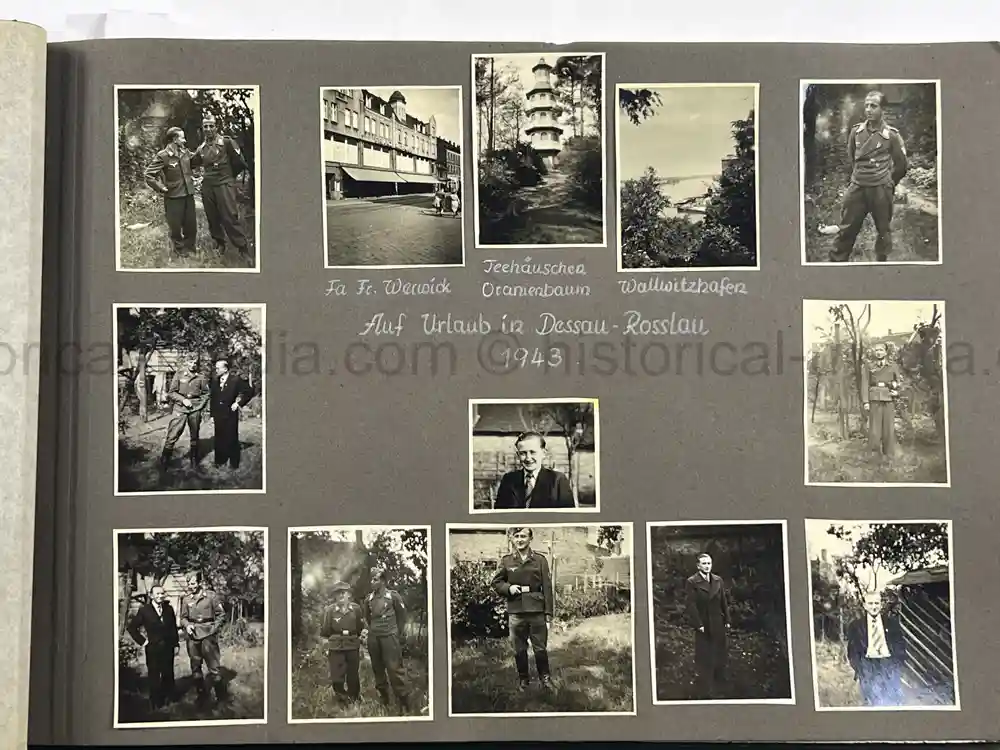 WWII GERMAN LUFTWAFFE PHOTO ALBUM - FALLSCHIRMJÄGER -FRANCE 1944/45