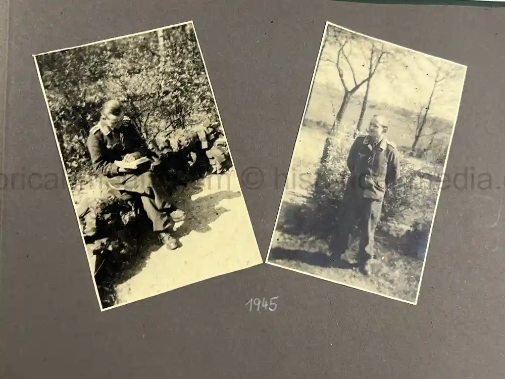 WWII GERMAN LUFTWAFFE PHOTO ALBUM - FALLSCHIRMJÄGER -FRANCE 1944/45
