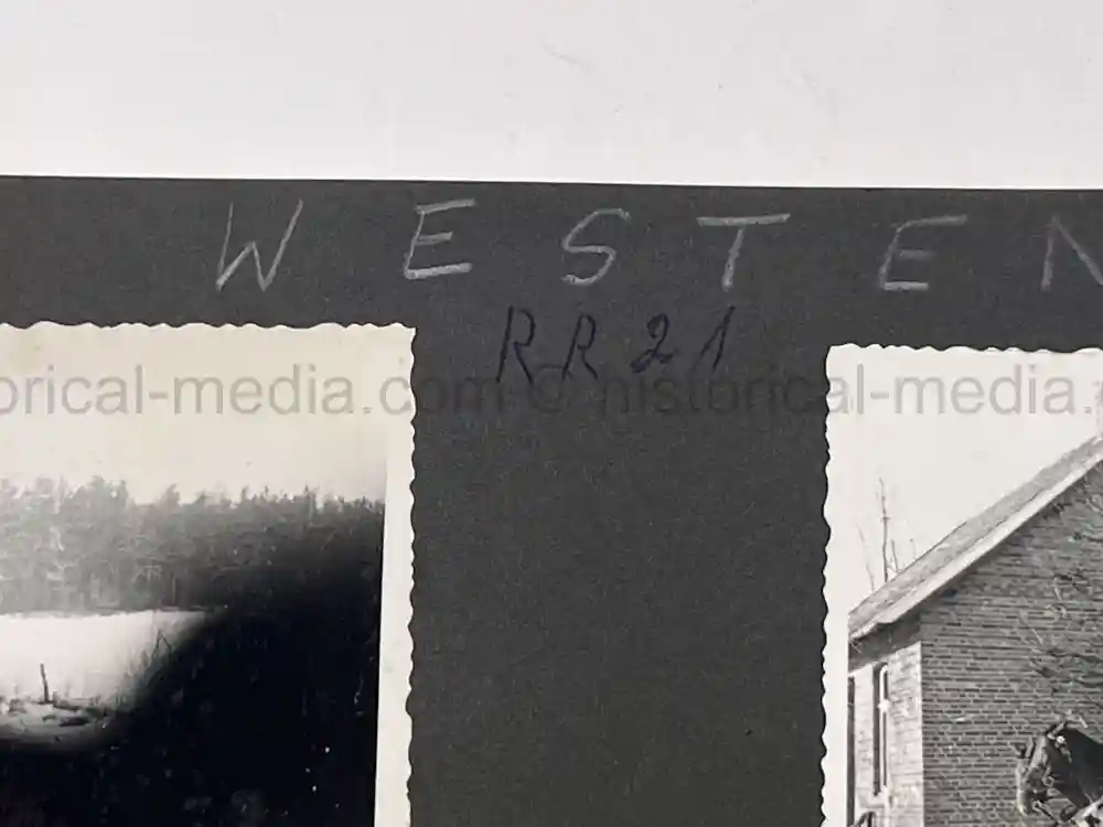 WWII GERMAN ARMY OFFICER PHOTO ALBUM - REITER REGIMENT 21 - DESTROYED AT STALINGRAD - POLAND 1939, FRANCE 1940