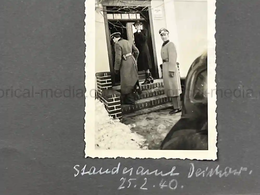 WWII GERMAN ARMY OFFICER PHOTO ALBUM - REITER REGIMENT 21 - DESTROYED AT STALINGRAD - POLAND 1939, FRANCE 1940