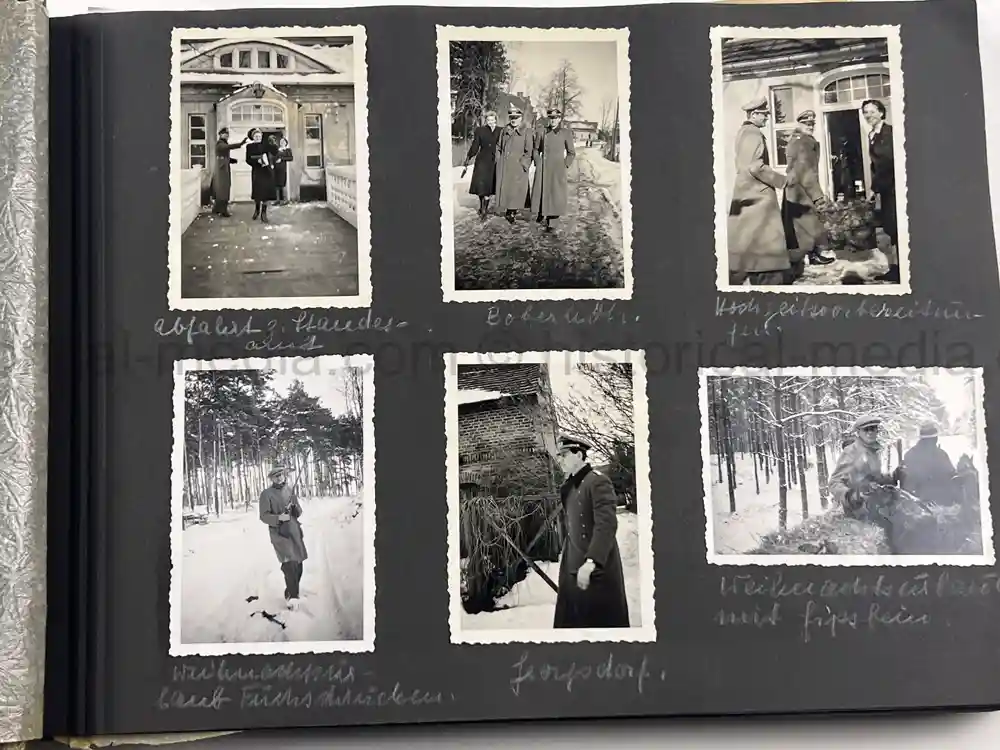 WWII GERMAN ARMY OFFICER PHOTO ALBUM - REITER REGIMENT 21 - DESTROYED AT STALINGRAD - POLAND 1939, FRANCE 1940
