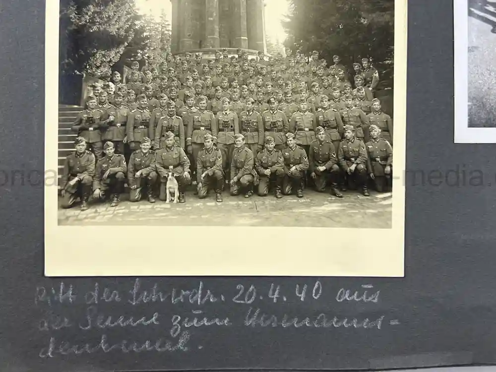 WWII GERMAN ARMY OFFICER PHOTO ALBUM - REITER REGIMENT 21 - DESTROYED AT STALINGRAD - POLAND 1939, FRANCE 1940