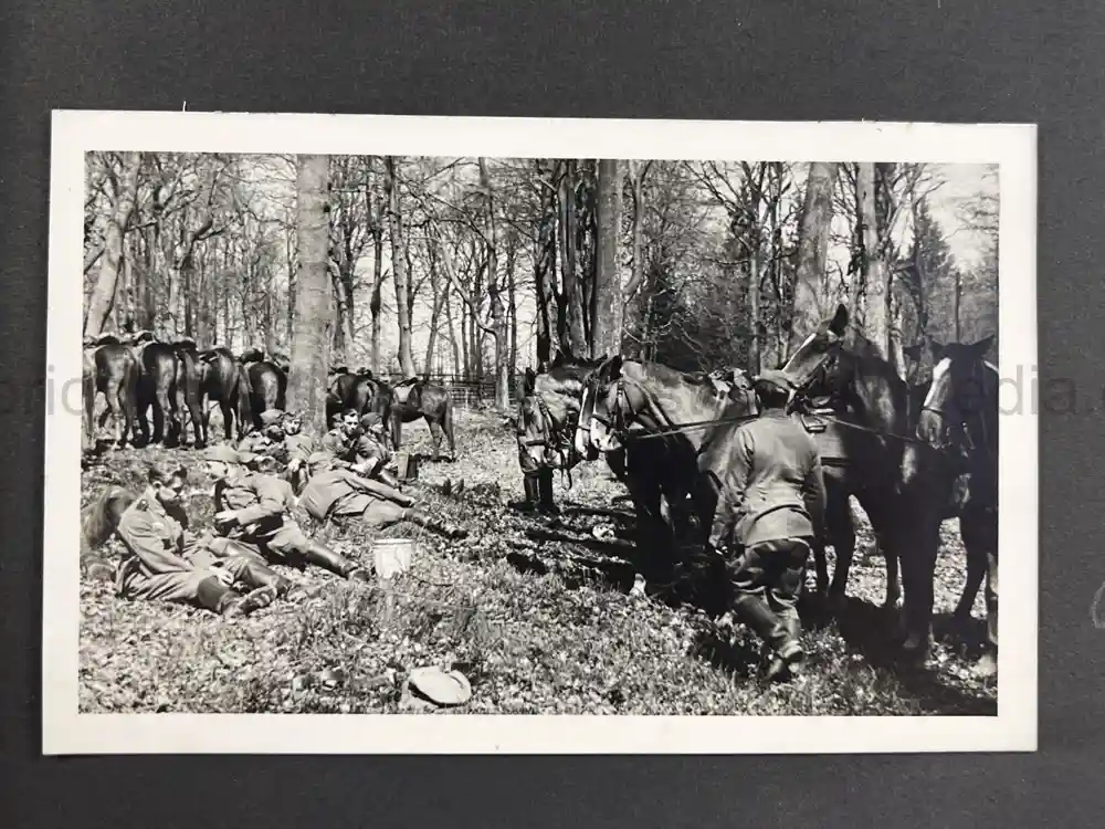 WWII GERMAN ARMY OFFICER PHOTO ALBUM - REITER REGIMENT 21 - DESTROYED AT STALINGRAD - POLAND 1939, FRANCE 1940