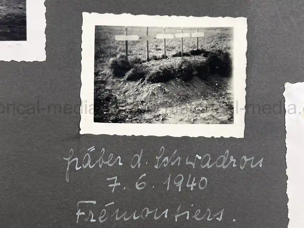 WWII GERMAN ARMY OFFICER PHOTO ALBUM - REITER REGIMENT 21 - DESTROYED AT STALINGRAD - POLAND 1939, FRANCE 1940