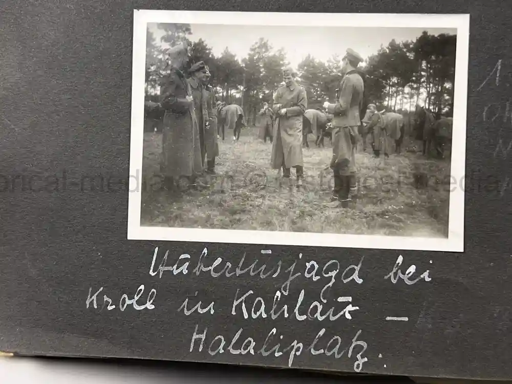 WWII GERMAN ARMY OFFICER PHOTO ALBUM - REITER REGIMENT 21 - DESTROYED AT STALINGRAD - POLAND 1939, FRANCE 1940