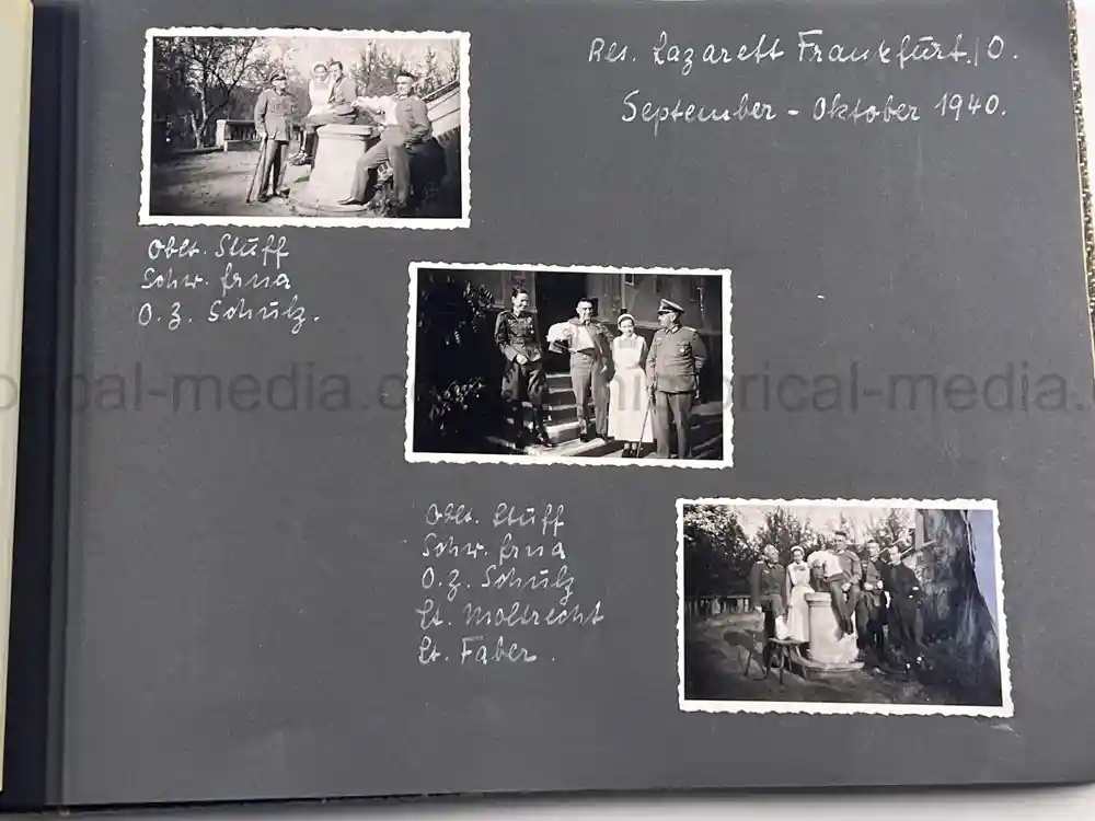 WWII GERMAN ARMY OFFICER PHOTO ALBUM - REITER REGIMENT 21 - DESTROYED AT STALINGRAD - POLAND 1939, FRANCE 1940