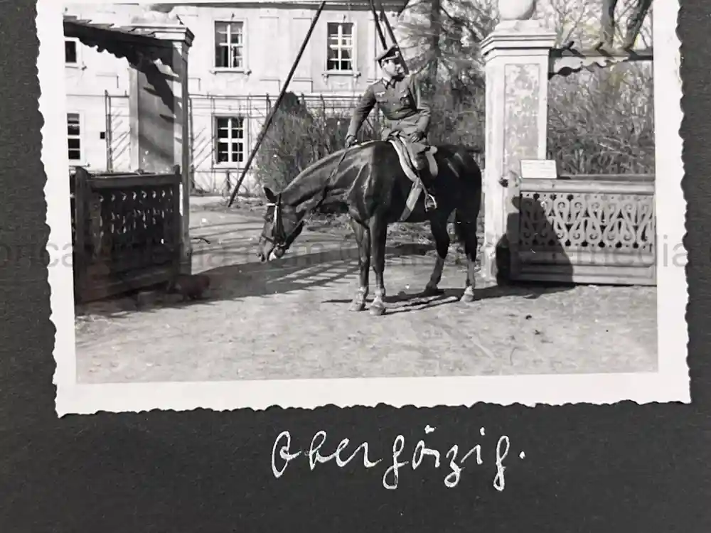 WWII GERMAN ARMY OFFICER PHOTO ALBUM - REITER REGIMENT 21 - DESTROYED AT STALINGRAD - POLAND 1939, FRANCE 1940